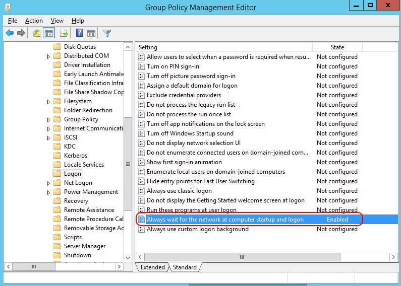 MyChat Client Group Policy logon settings
