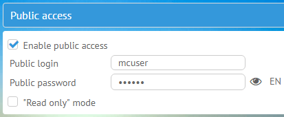 Configuring public access to MyChat FTP server