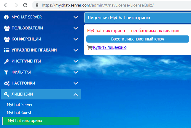 Лицензия на MyChat Victorina Bot